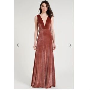 Jenny Yoo Velvet Logan Dress